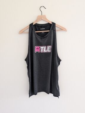 Sport-Tek Black Tank Top with Pink TLE Chest Logo
